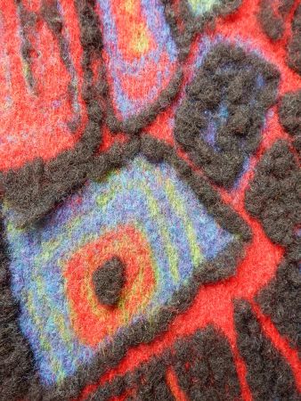 Schal     warm , 70 % Wolle   *  ITALY  *    FRANCE wie neu