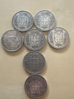 7 Schweizer 5-Franken-Silbermünzen