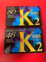 2 AXIA K2 46 und 80 Audio Kassetten sehr selten original!