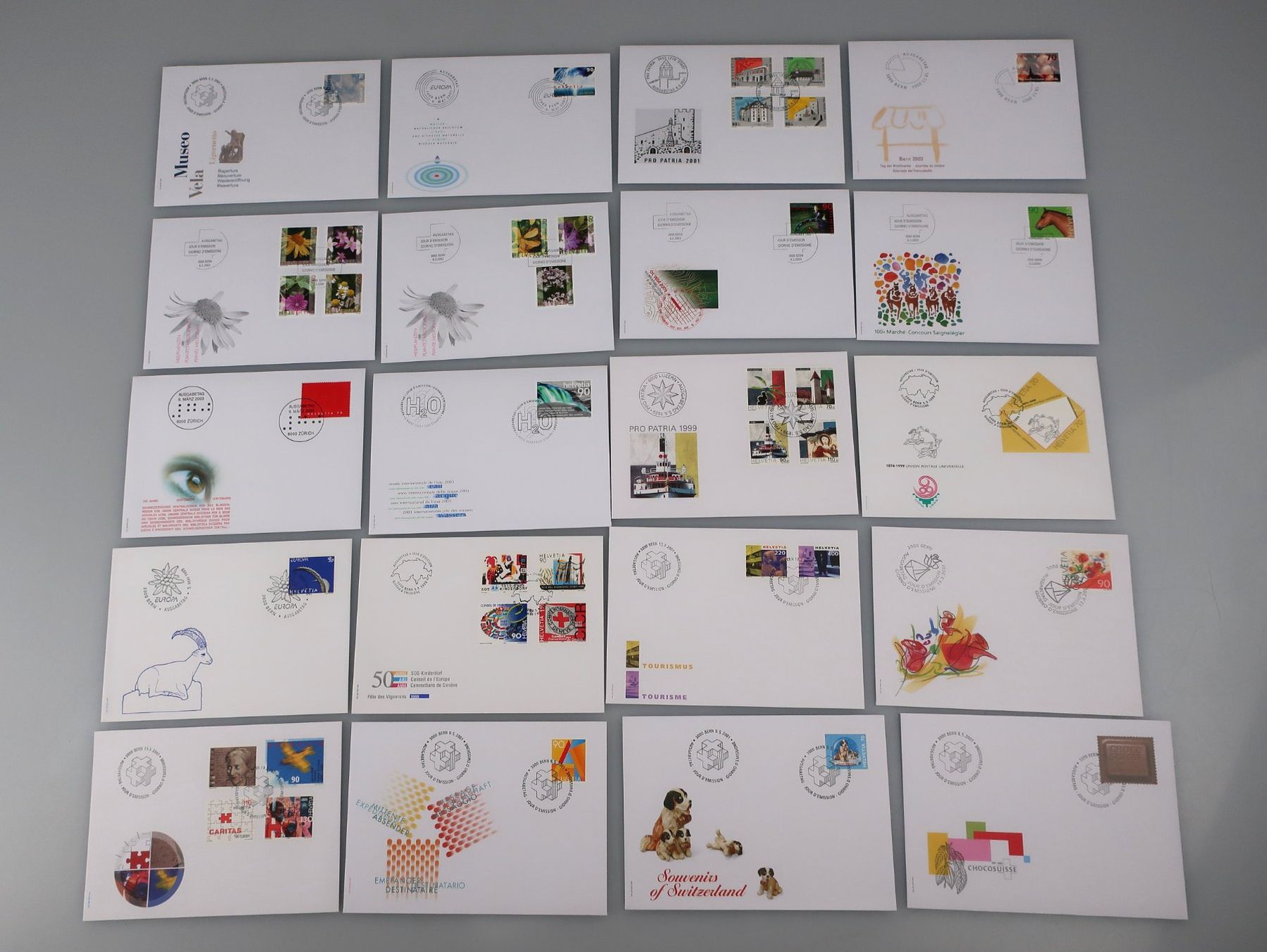 Alle Briefmarken: Briefmarken Sammlung / Ersttagsbriefe – Gebraucht aus Volketswil von brockipfannenstil 4