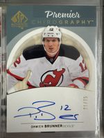 Damien Brunner NHL EHC Biel EVZ Lugano Hockey Card signiert 