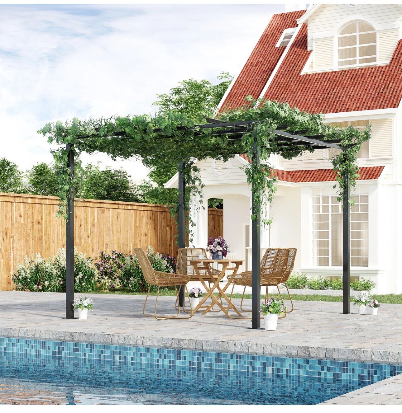 Sonstige Gartendekorationen: Rosenpavillon Pflanzbogen Rosenbogen Garten Pavillon – Neu und originalverpackt aus Amriswil von JaJa-Express