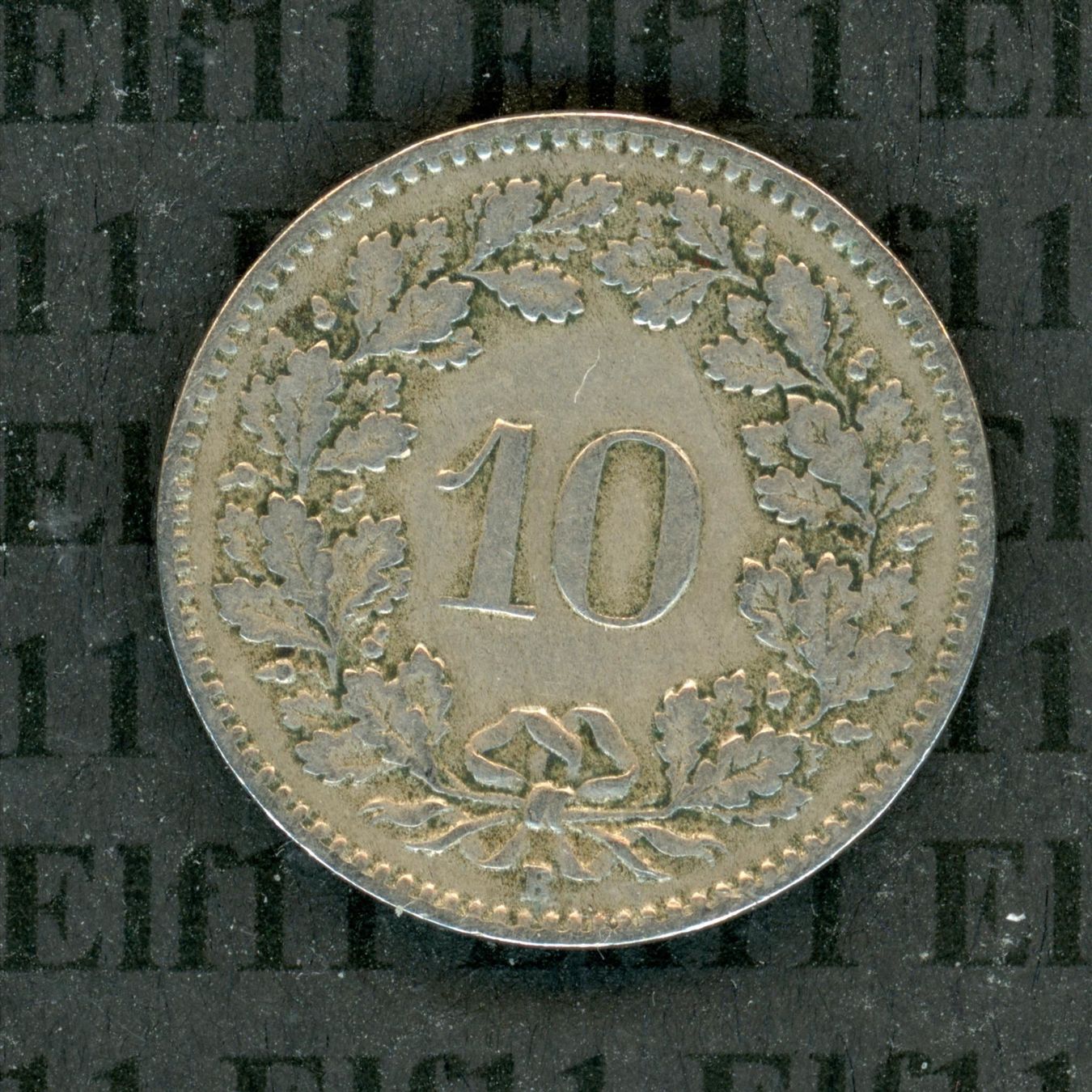 Tutti le monete: CHF___0.10 1919 Kupfernickel ss+ 10 Rappen – Usato da Widnau venduto da Elf11 1