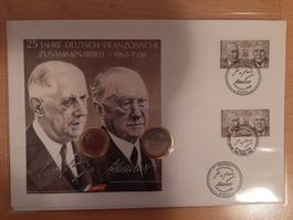 Numisbrief: 25 Jahre Deutsch-Französische Zusammenarbeit