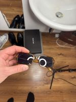 Retro Sonnenbrille Braun Rechteckig Unisex Vintage