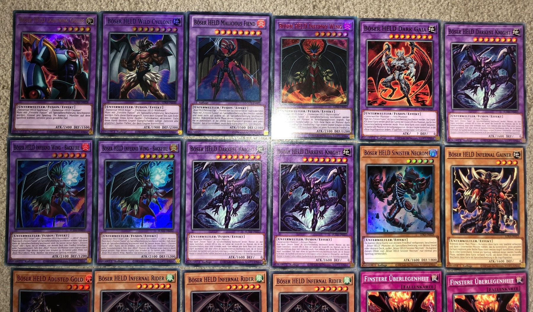 Yugioh Carte collezionabili: YuGiOh Böser Held Set – Nuovo (secondo la descrizione) da Altstätten SG venduto da ChangeMaker 1