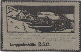 URNAESCH AR 1929 Langgadenhütte B.S.C.