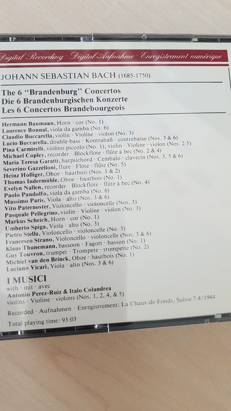 CD: Klassik CD's Eremitage und Bach – Usato da Zürich venduto da Agios 4