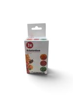 Kräuterdose 3 Stk. 63ml  Masse: 40 x 50 x 40 mm