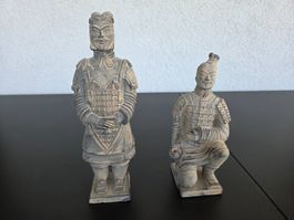 2 figurine de l'armée de terre Qin. H 26cm