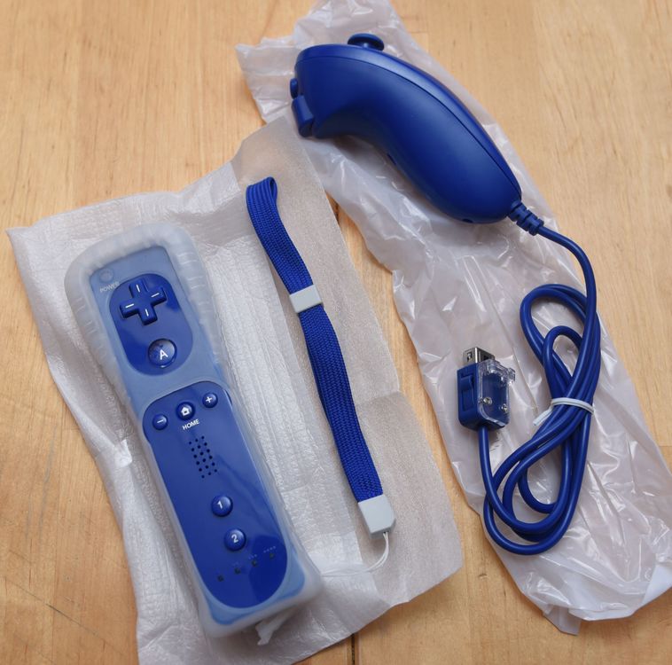 Wii Motion Plus Controller+Nunchuk Blau Kaufen auf Ricardo