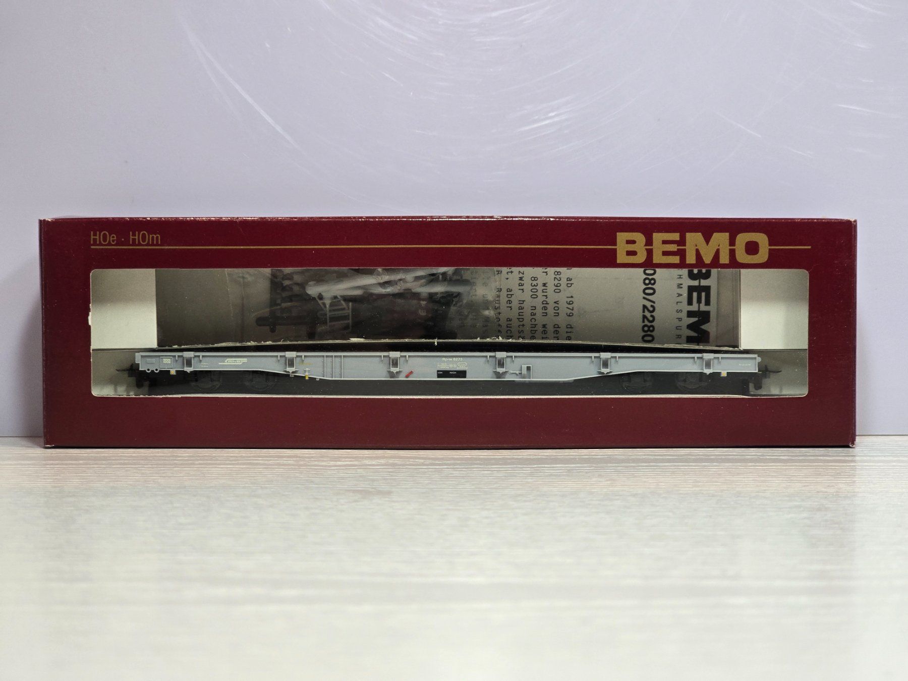Bemo Modelleisenbahnen: Bemo, 2280103, RhB, Rungenwagen, Vitrine – Neu (gemäss Beschreibung) aus Kloten von Nicola2