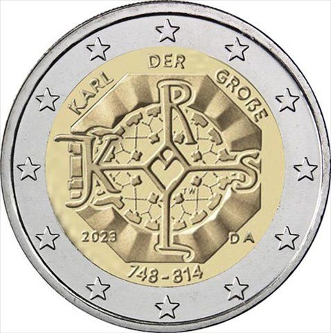 2 Euro Münze Karl der Grosse 2023 | Acheter sur Ricardo