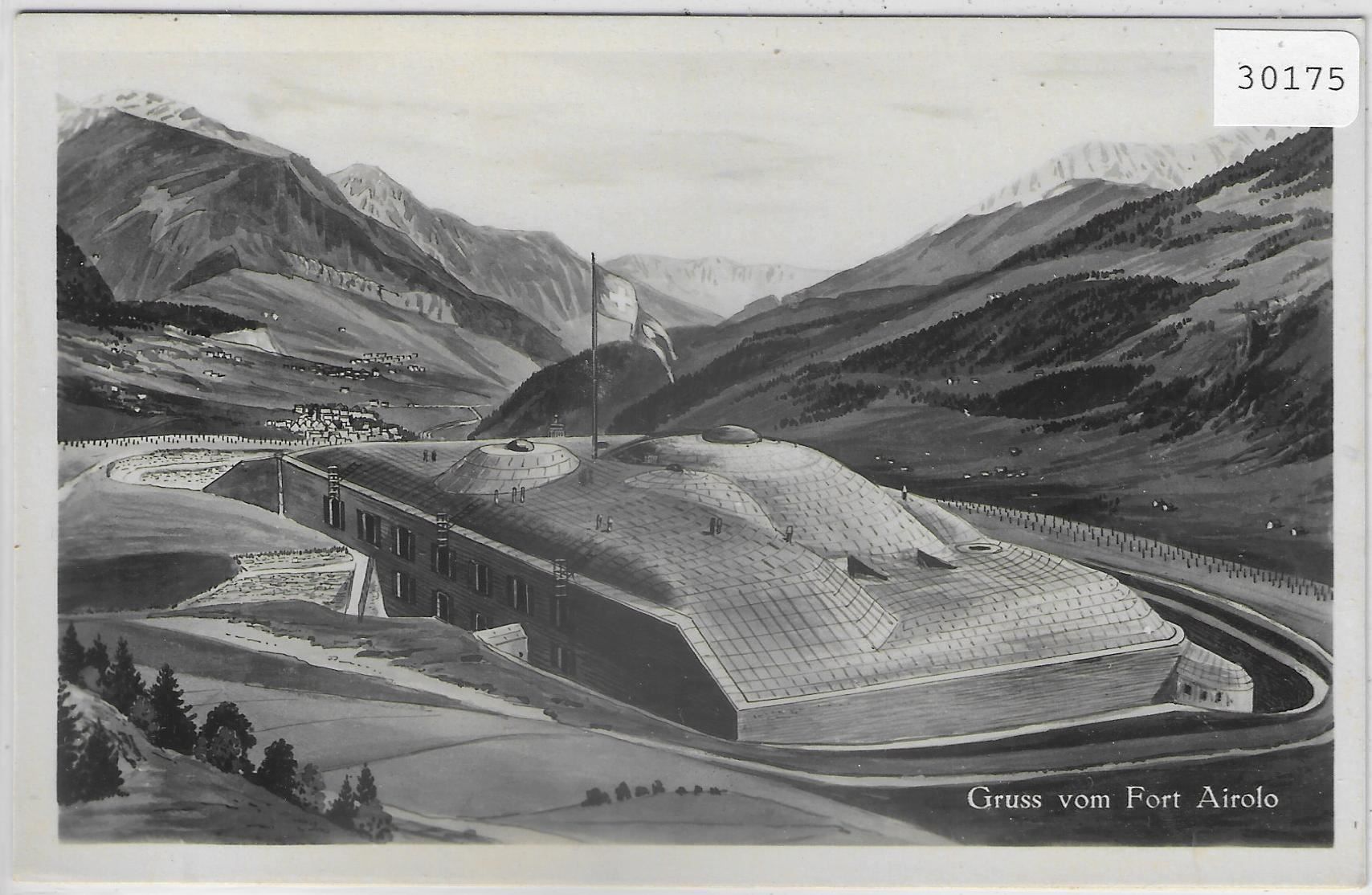 Ansichtskarten: Gruss vom Fort Airolo – Gebraucht aus Ettingen von Kartenplanet