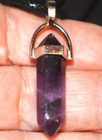 Halskette D-946 – Säule Amethyst – ca. 3,3 cm