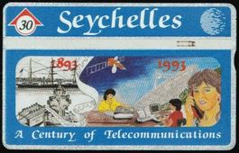 Telefonkarte Seychellen SEY-19 (211A) Telecommunications