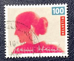 Nr.1367 100 Geburtstag Jeanne Hersch GESTEMPELT  ﻿  