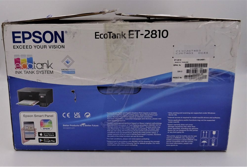 Multifunktionsdrucker Epson EcoTank ET-2810 (Neu (gemäss Beschreibung ...