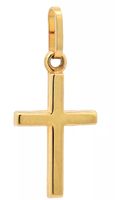 Anhänger Kreuz aus 333 - 8 Karat Gelbgold,mit s925 Halskette