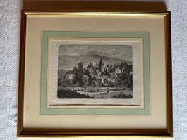Cadre doré avec motif Yverdon