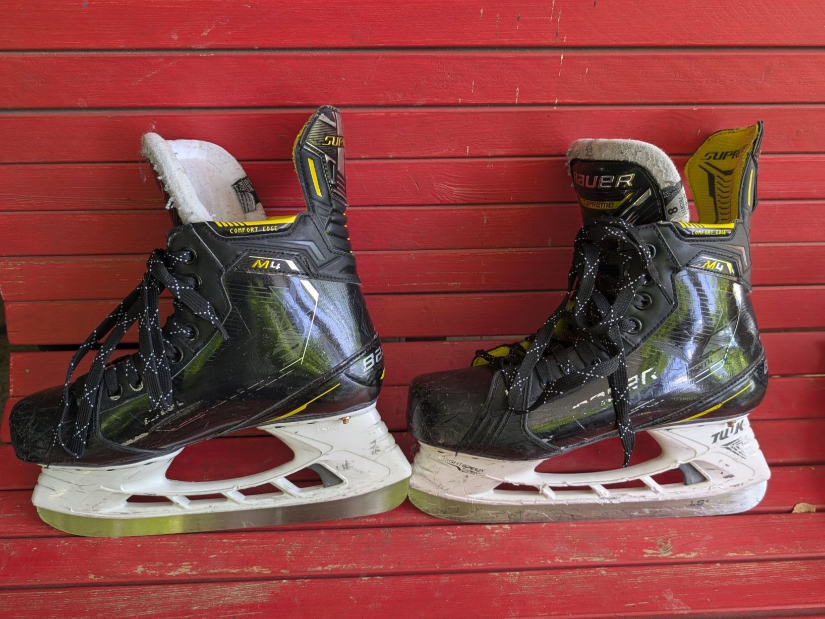 Bauer Pattini da ghiaccio: Bauer Supreme M4, Grösse 8, Fit 1 – Usato da Roggwil BE venduto da Xmopx