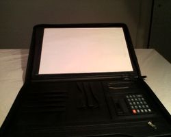 Schreibmappe/Konferenzmappe aus Leder, Top Zustand