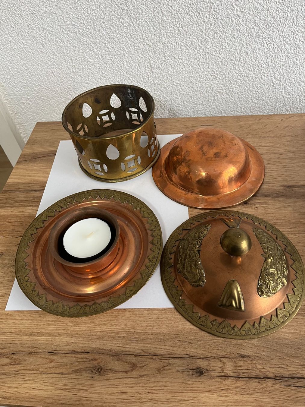 Pentole: Chinesischer Kupfer-Messing Suppentopf mit Deckel – Usato da Dietikon venduto da sch_w2tw 1