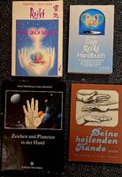 4x Buchset: Reiki Handbücher, Handlesen & Polarity Massage