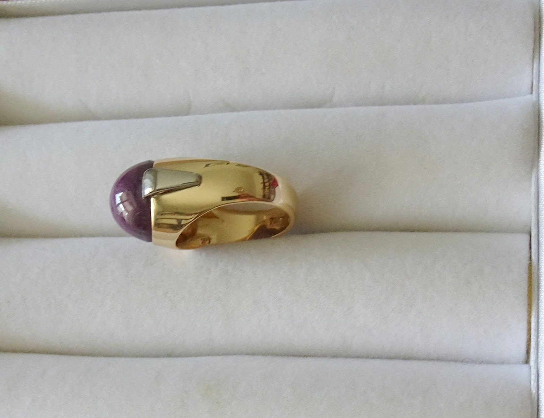 Anelli: Rosa Sternrubinring - echt - Gelbgold 18K Einzelanfertigung – Usato da Locarno venduto da Sicabe 2