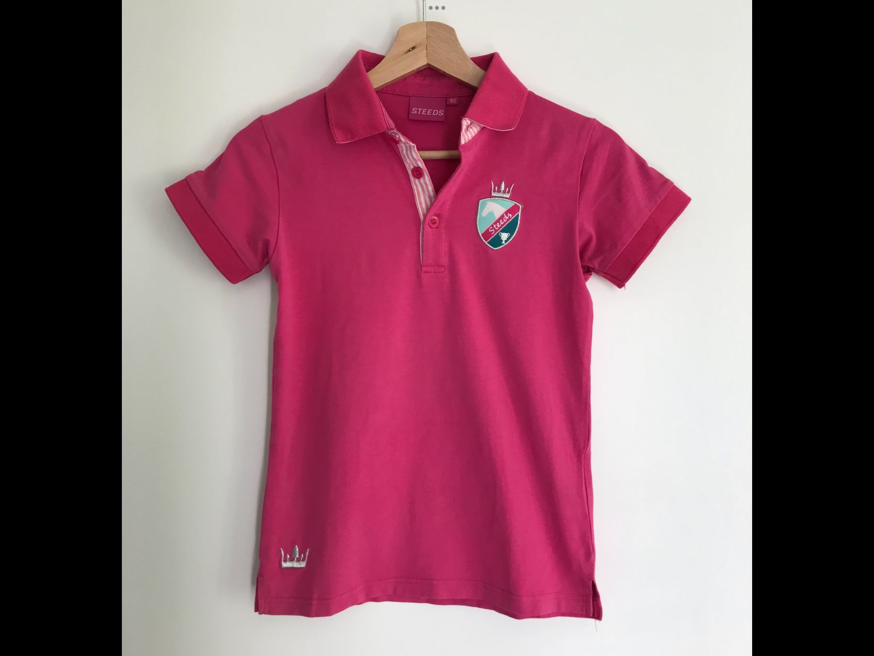 Felix Bühler Camicette, T-shirt & Top: Mädchen Kurzarm Polo - Reitshirt Grösse 152 – Nuovo (secondo la descrizione) da uster venduto da articles