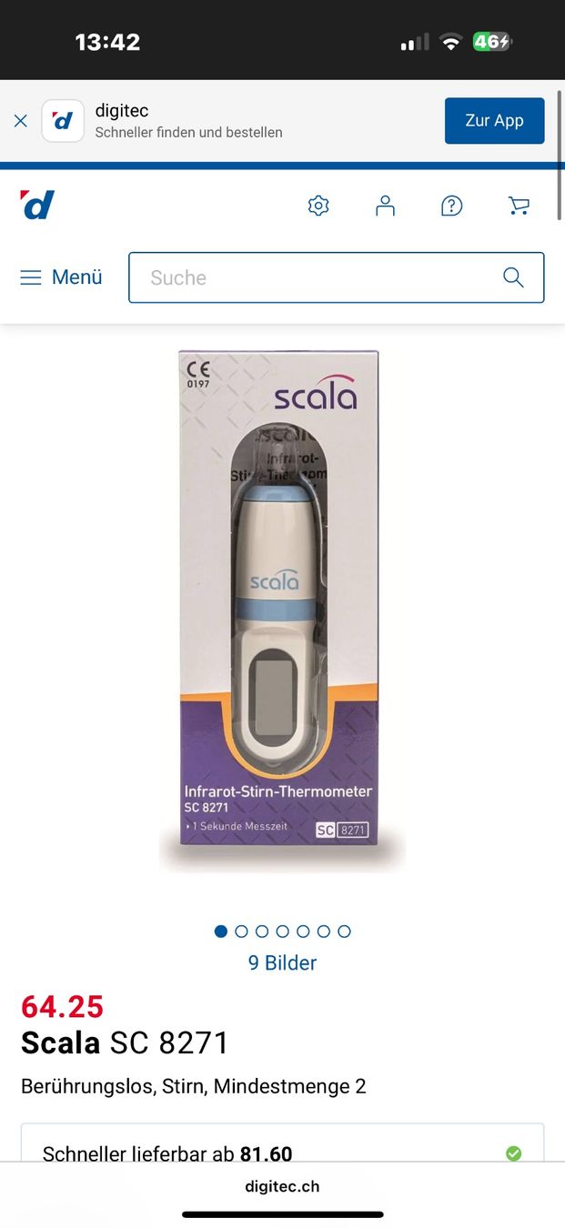 Altro per la casa: Scala Stirnthermometer SC 8271, neu & originalverpackt – Nuovo e nell'imballaggio originale da Bern venduto da sch_n7cp 3