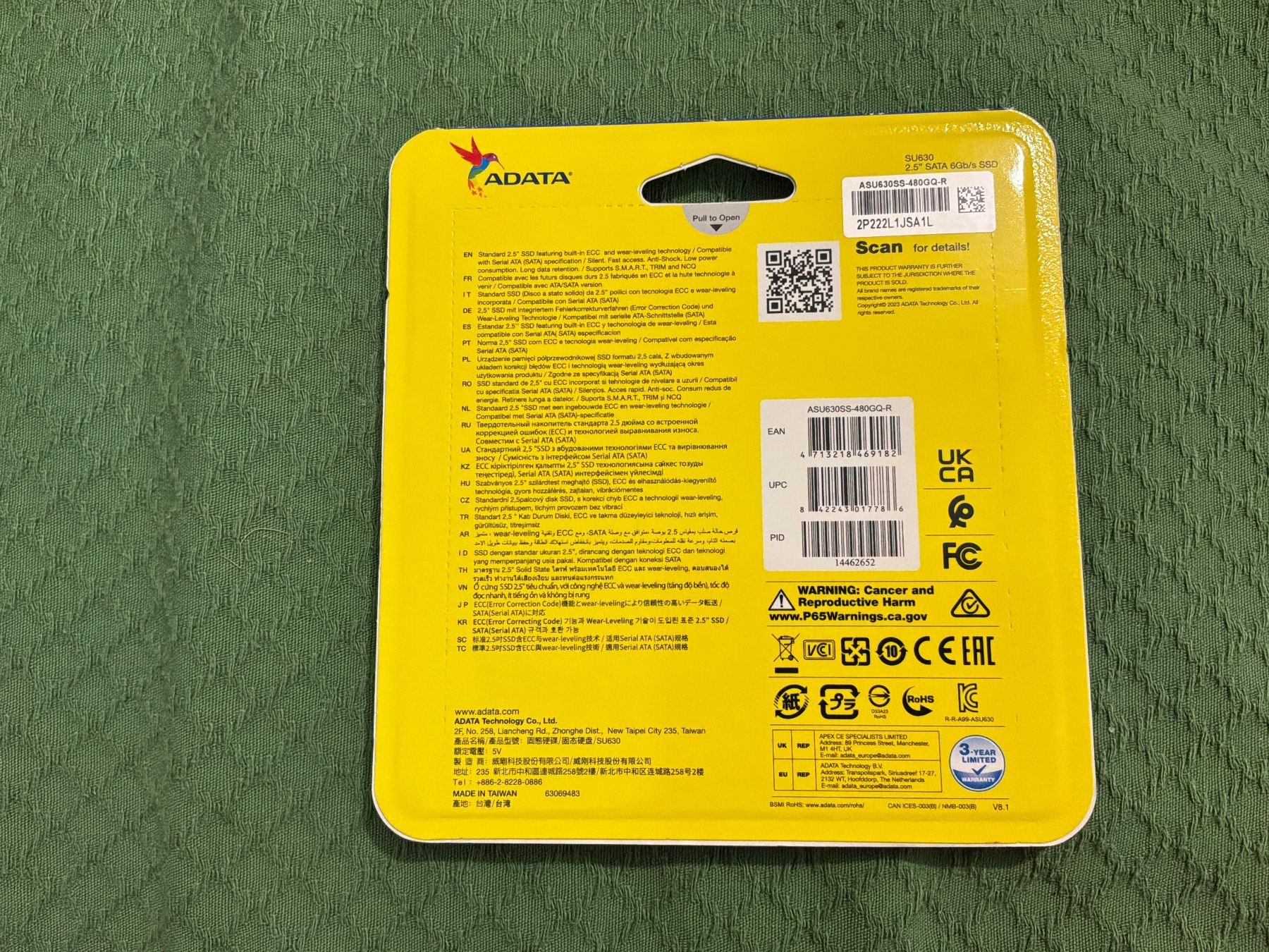 Harddisks: SSD Adata SU630 neu in OVP – Neu und originalverpackt aus Massagno von mar_k9xb 1