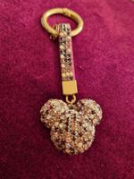 Schlüsselanhänger Teddybär, Bär mit Strasssteinen / Strass