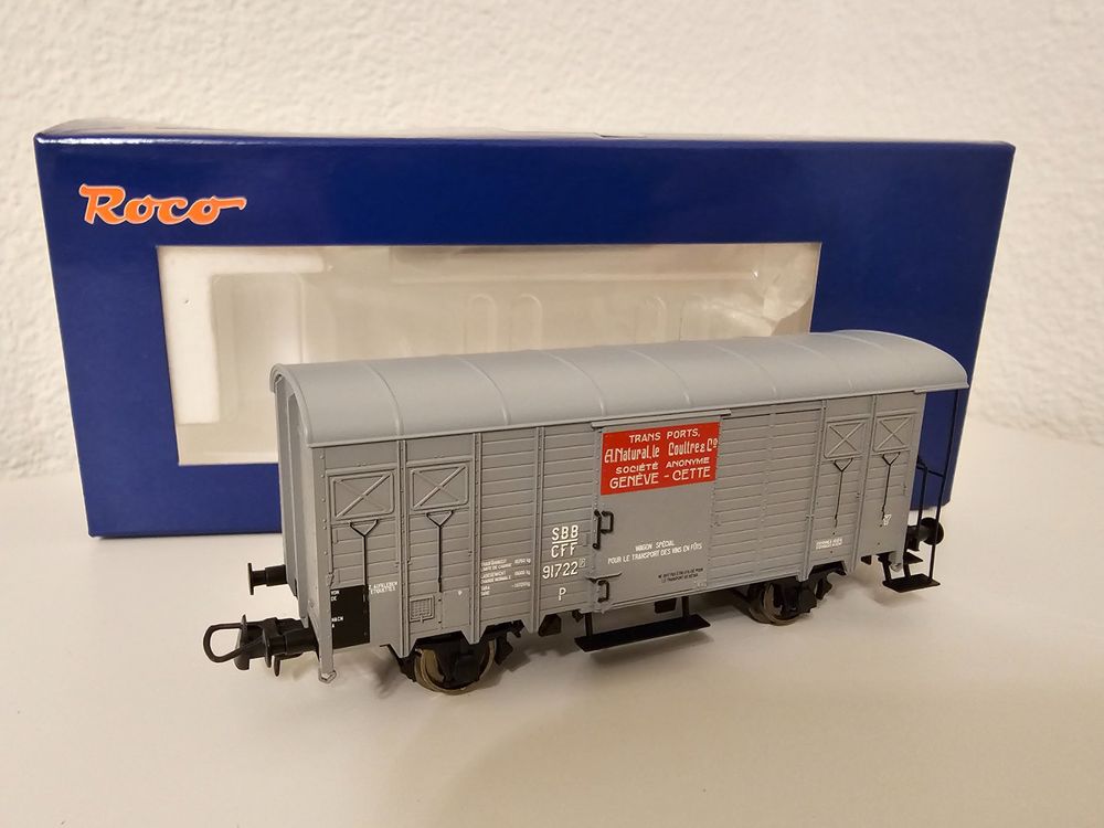 Roco 66211 - SBB gedeckter Weinfasswagenweiss H0/DC (Gebraucht) in ...