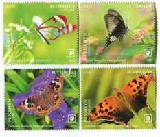 Briefmarken "Schmetterlinge". Penrhyn.