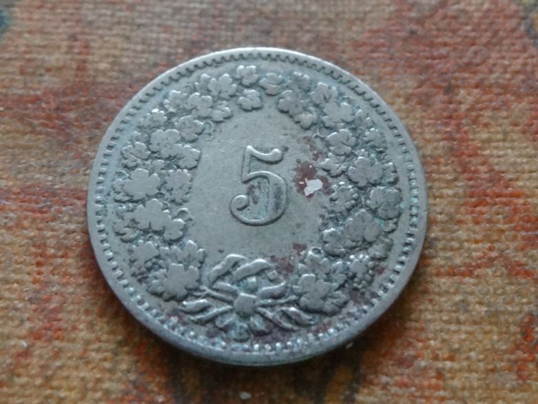 Tutti le monete: 5 Rp. 1898  (C) – Usato da Romanel-sur-Lausanne venduto da Swift13 1