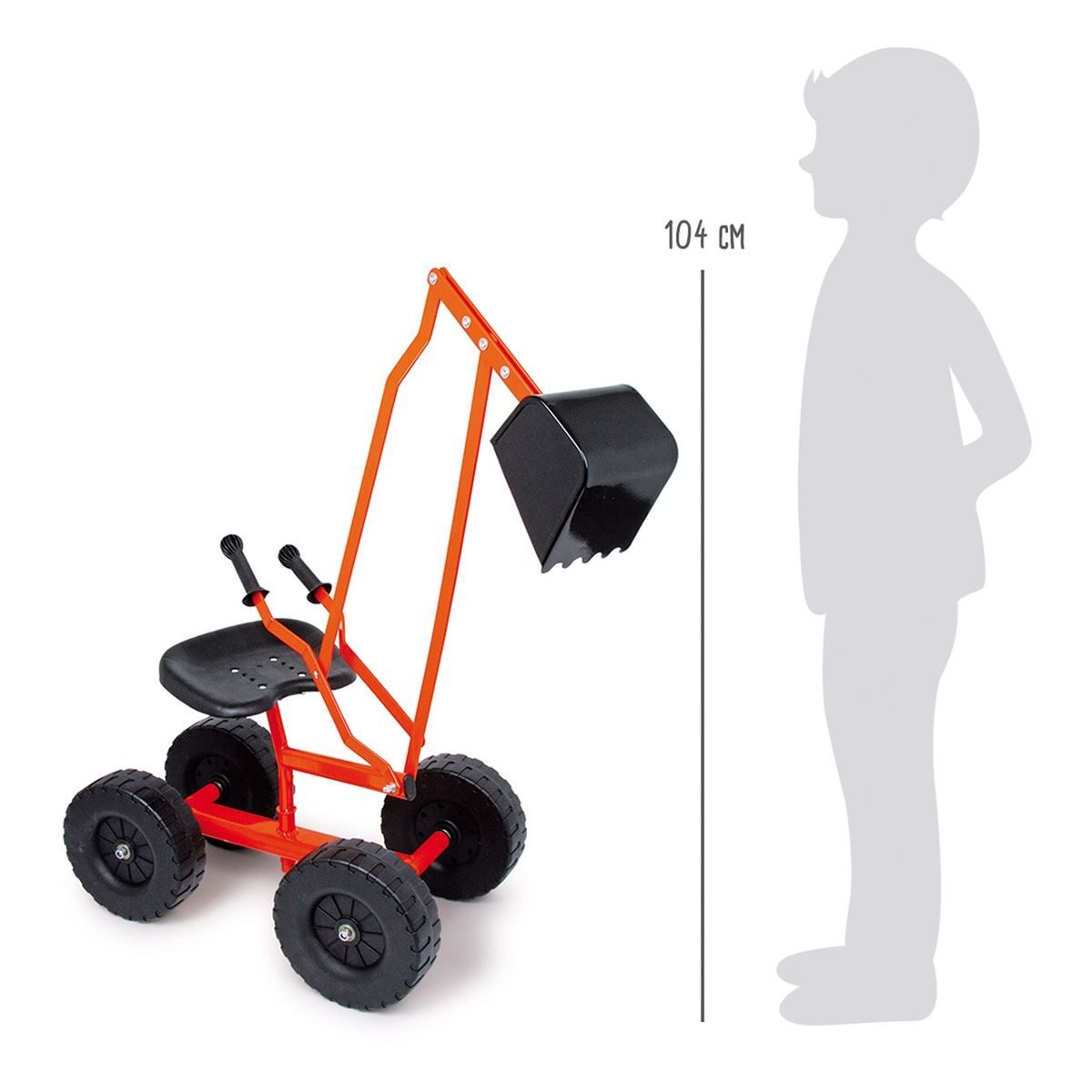 Escavatori: Bagger, Kinder- Sitzbagger mit Rädern – Nuovo e nell'imballaggio originale da Wettingen venduto da Swala 4