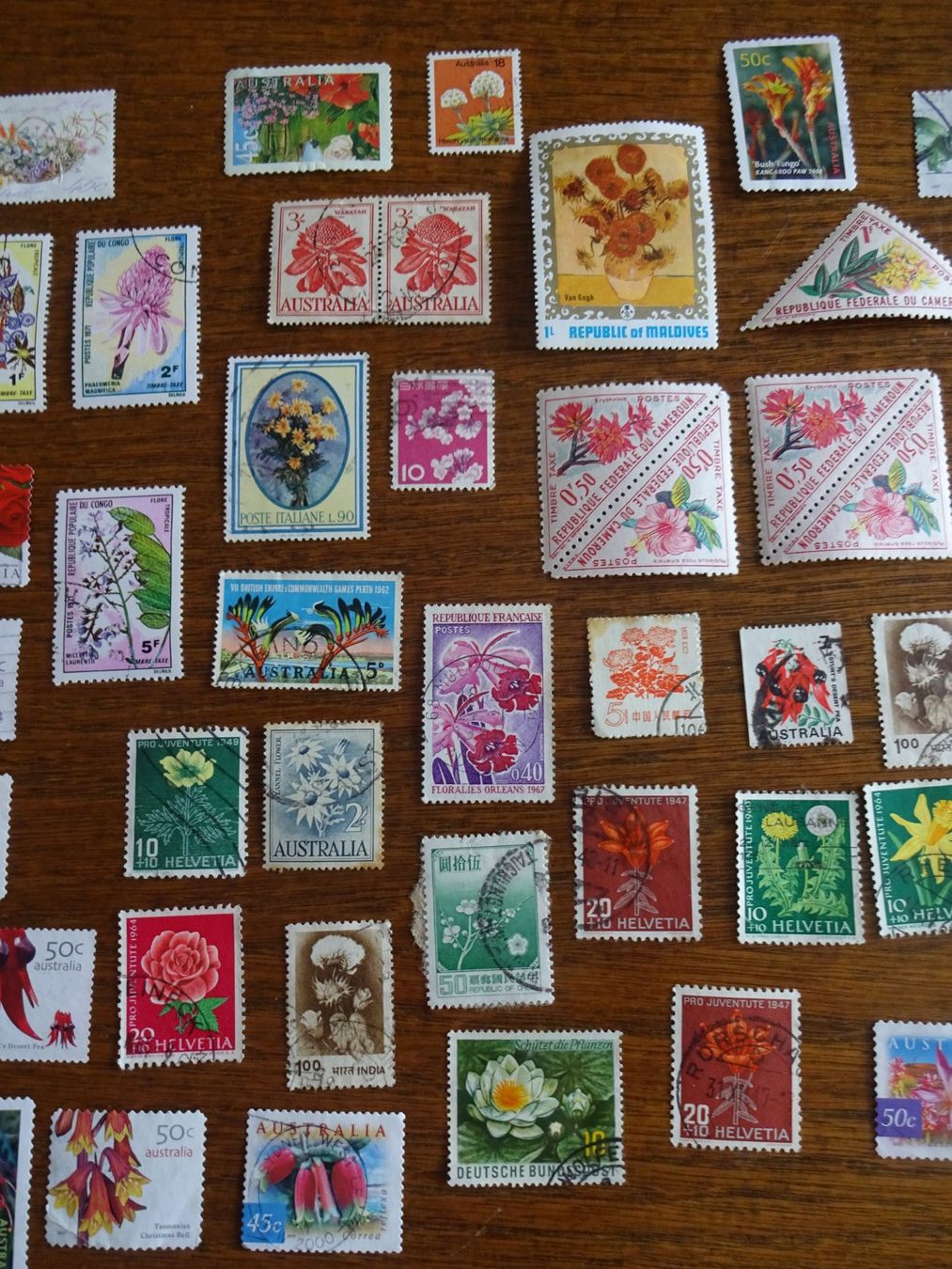Alle Briefmarken: Briefmarken - Thema "Blumen" – Gebraucht aus Cham von mktreasure 2