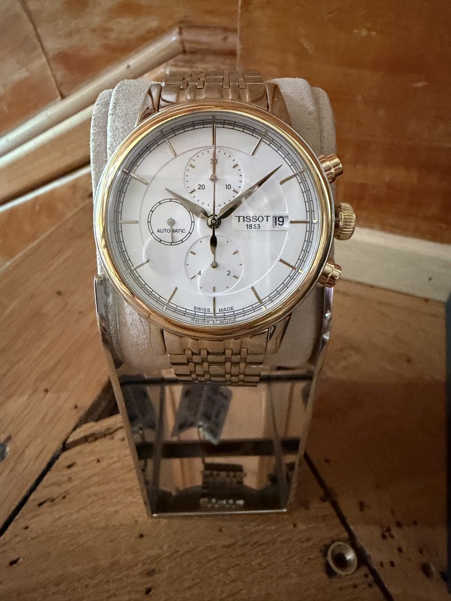 Tissot Orologi: Tissot Armbanduhr Carson Chronograph NEU – Nuovo e nell'imballaggio originale da Schaffhausen venduto da oscarstahelag 1