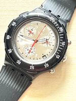 Swatch Chronograph Uhr schwarz 
