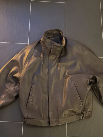 Oversized Lederjacke Herren braun Grösse M guter Zustand