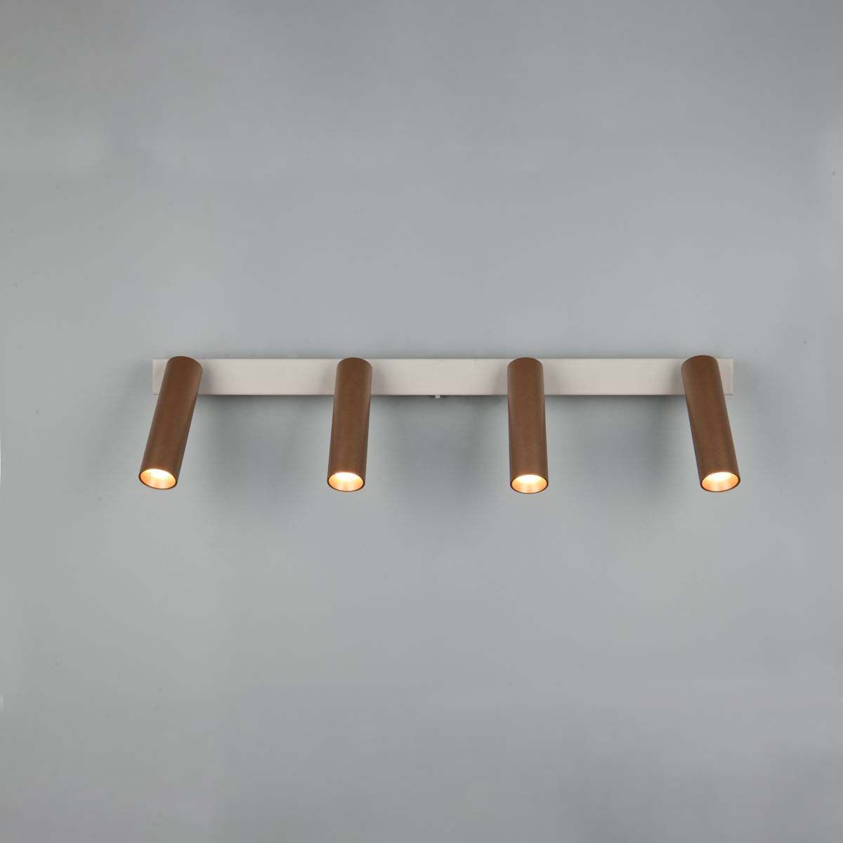 Lampade: 4er Strahler, Coffee, Grau, 65 cm x 4 cm – Nuovo (secondo la descrizione) da Kreuzlingen venduto da Smart-Light 4