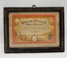 Militärische Auszeichnung, Zürich 1903, gerahmt, Rarität
