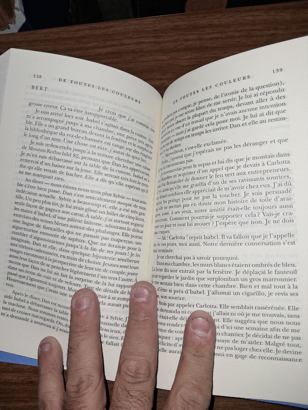 Libri: De toutes les couleurs Angela Huth – Usato da Le locle venduto da juliensaran 3