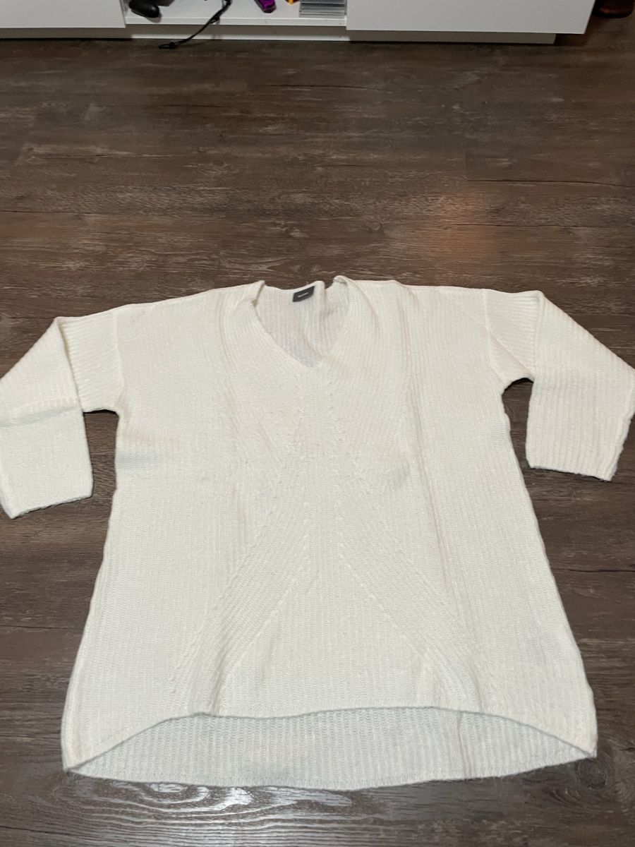 C&A Maglioni & Felpe: Yessica - Weisser Strickpullover Gr. XL ab 4.- – Usato da Ennetaach venduto da Ustraessle