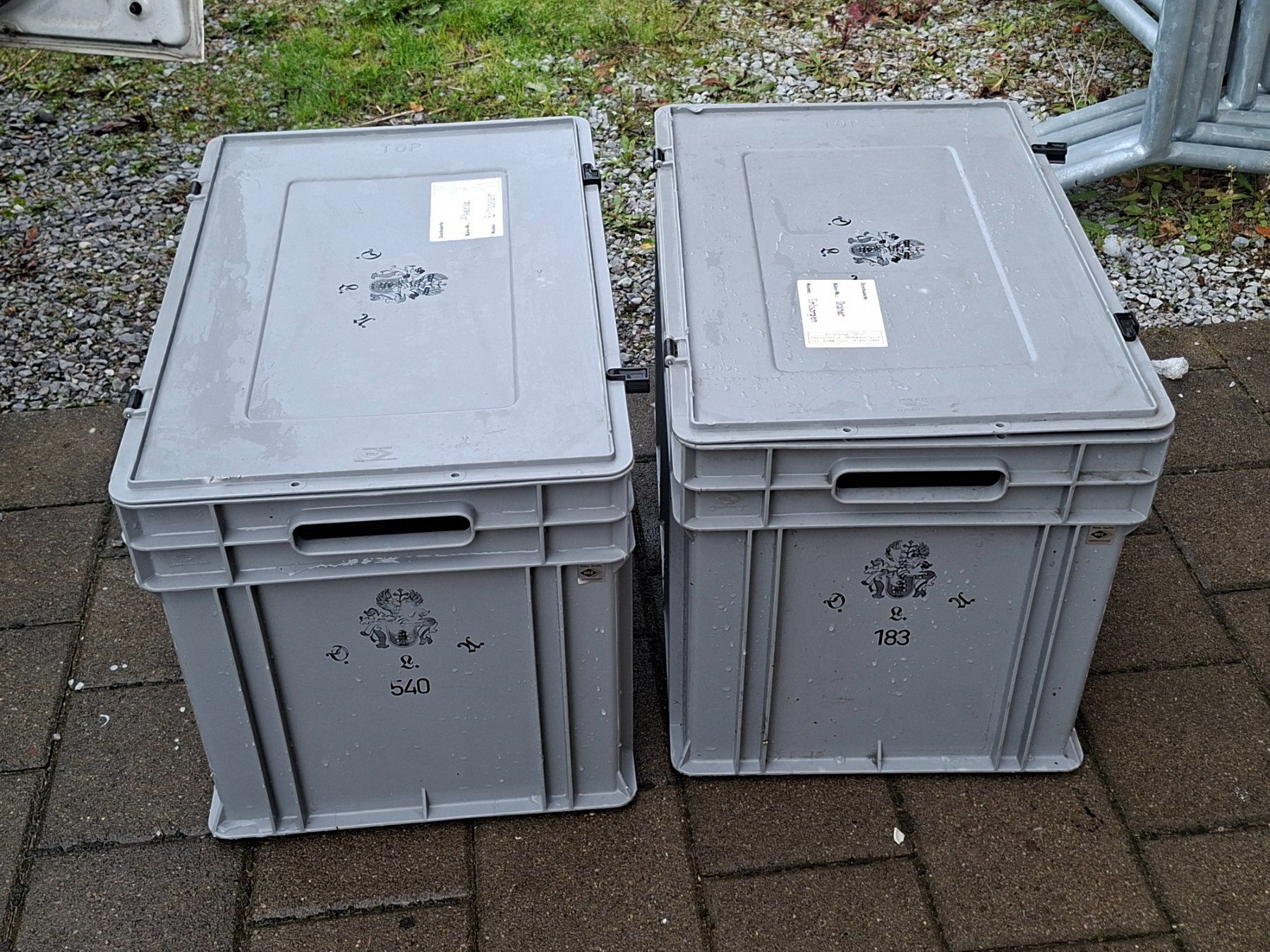 Casse di trasporto: Racko Transportboxen Kunststoff – Usato da Buch am Irchel venduto da alinea11 1