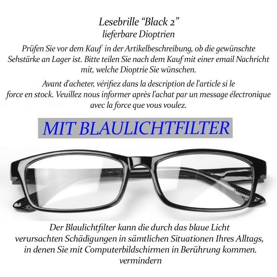 Occhiali & Lenti: Lesebrille Black2A +1.0 – Nuovo e nell'imballaggio originale da Pfäffikon SZ venduto da ANNAPURNA8091