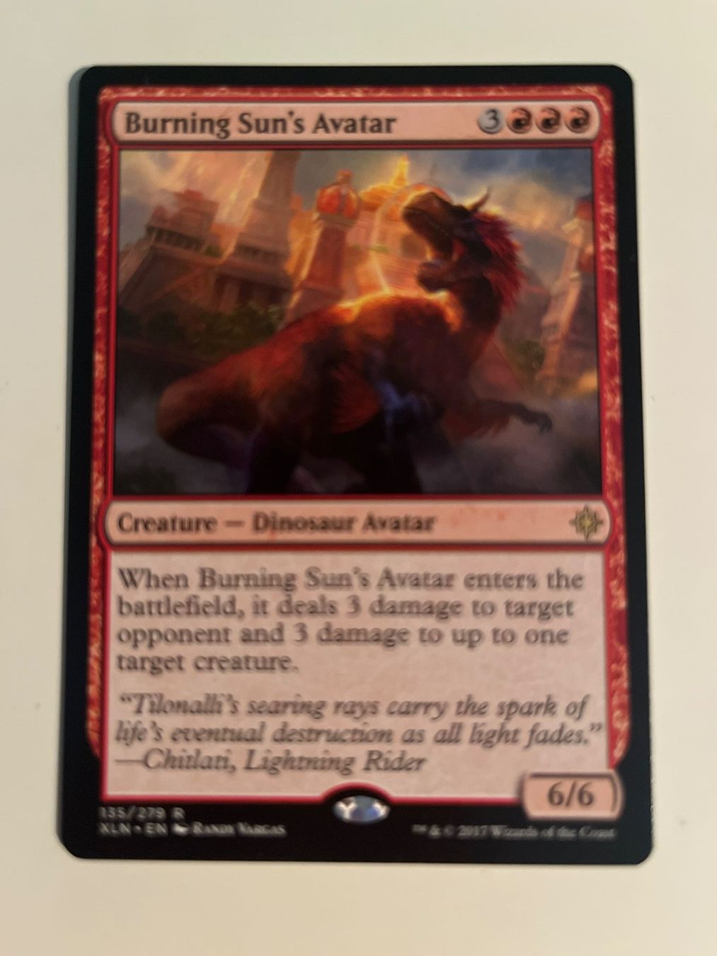 Magic The Gathering Carte collezionabili: 1 x Burning Sun's Avatar - Magic: The Gathering - MtG – Usato da Kriens venduto da Shadi1980