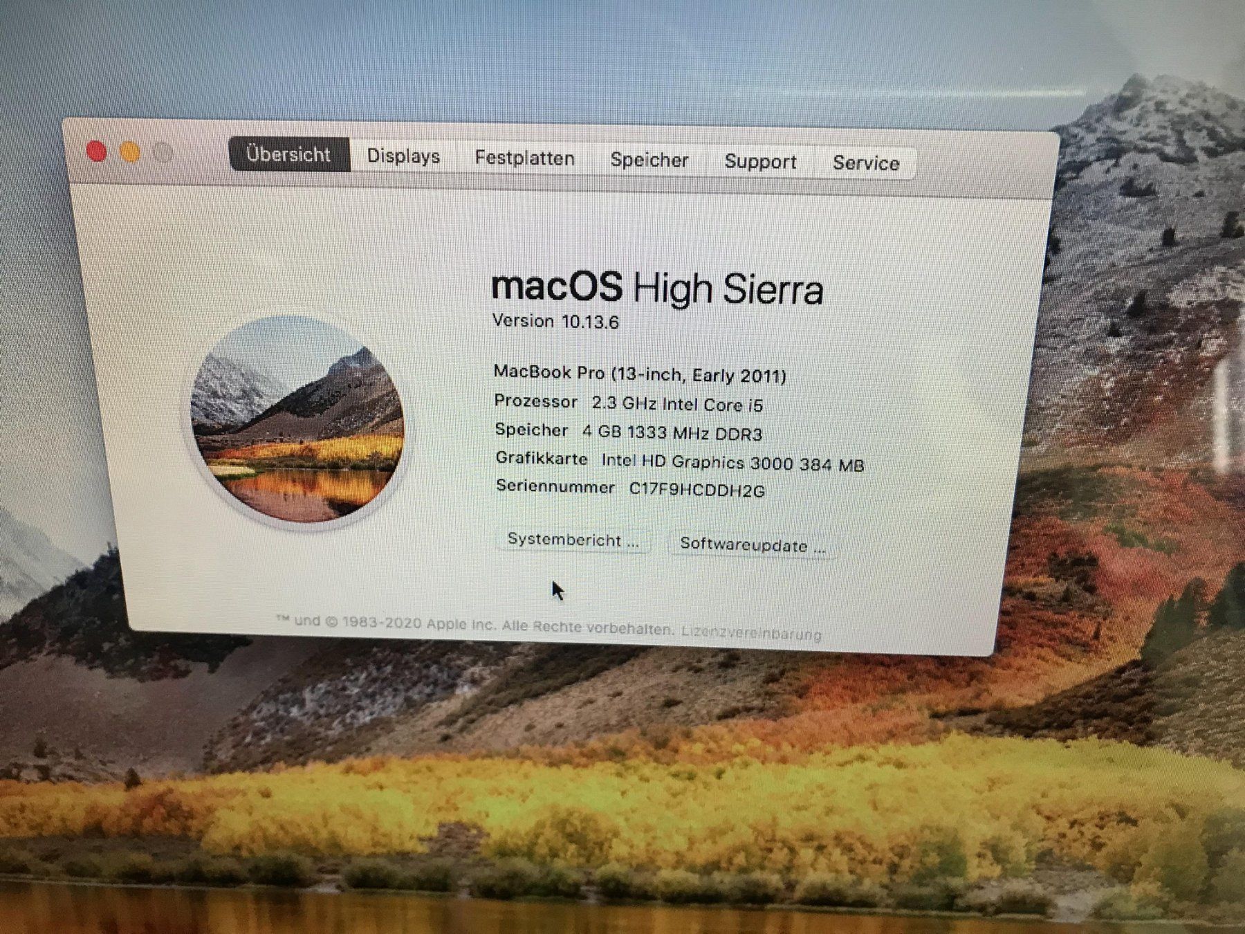 Apple Notebooks: Macbook Pro Early 2011 13 inch – Gebraucht aus Obersiggenthal von  2