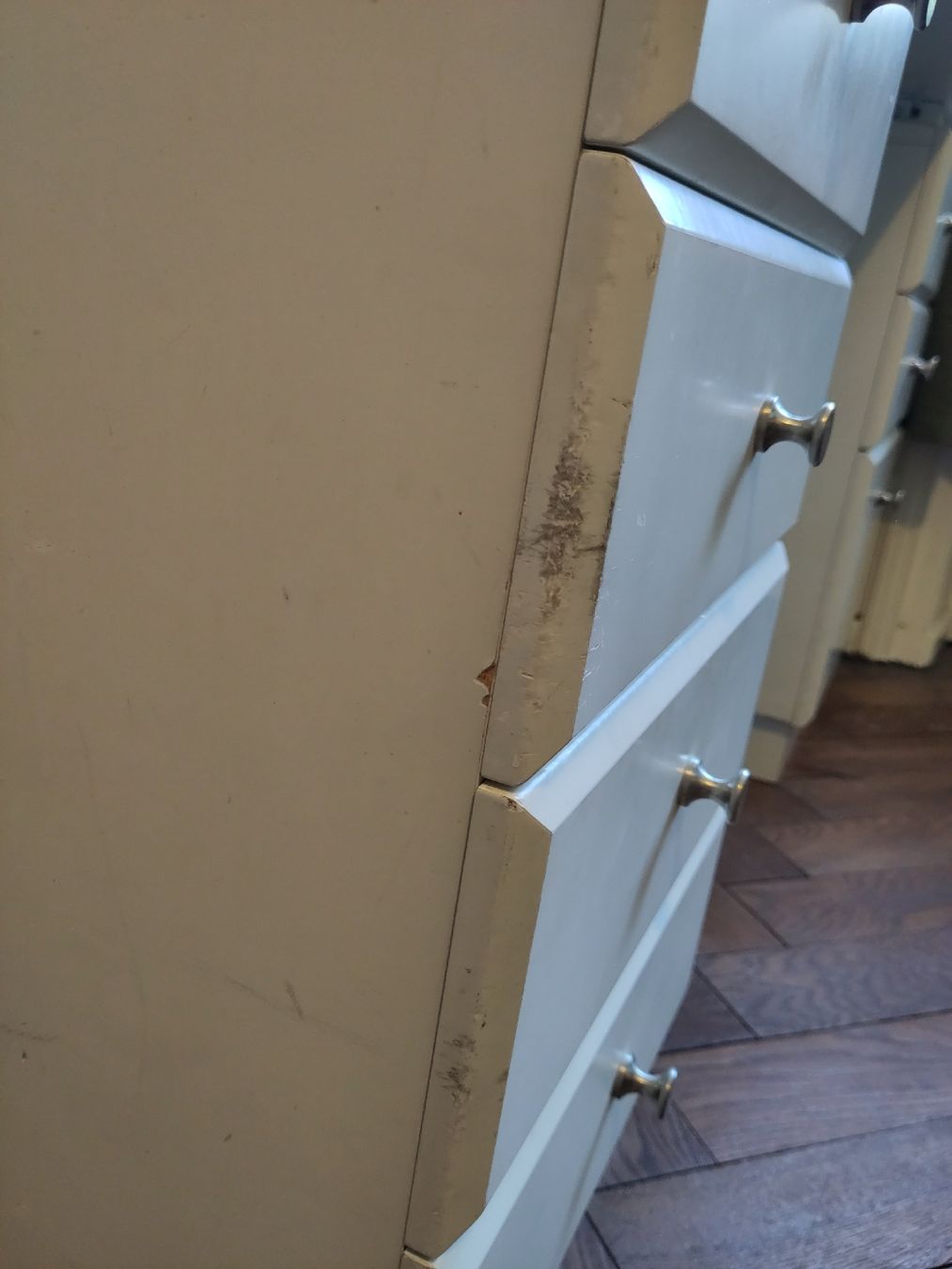 Scrivanie: Massiver Schreibtisch mit Gebrauchsspuren – Usato da Basel venduto da flo_r8nx 5
